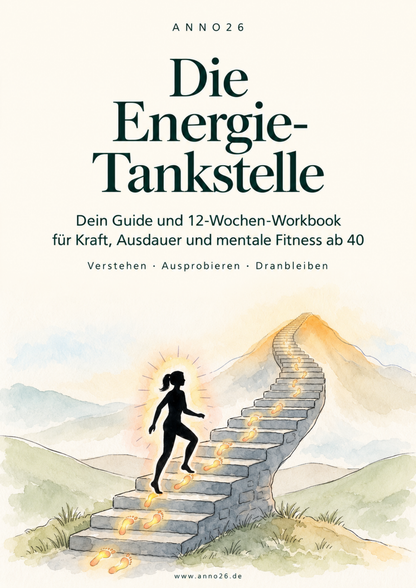 Die Energie-Tankstelle: Dein Guide & 12-Wochen-Workbook für Kraft, Ausdauer und mentale Fitness ab 40