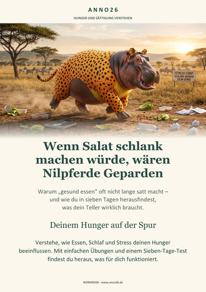 Wenn Salat schlank machen würde, wären Nilpferde Geparden