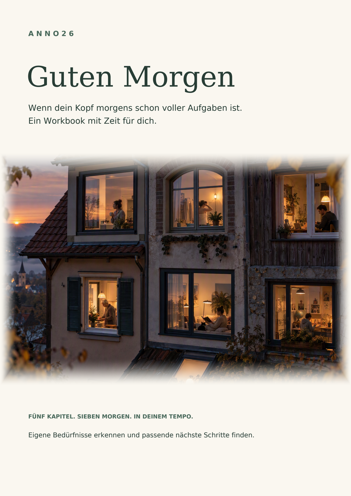 Guten Morgen – Originalcover des Anno26-Workbooks