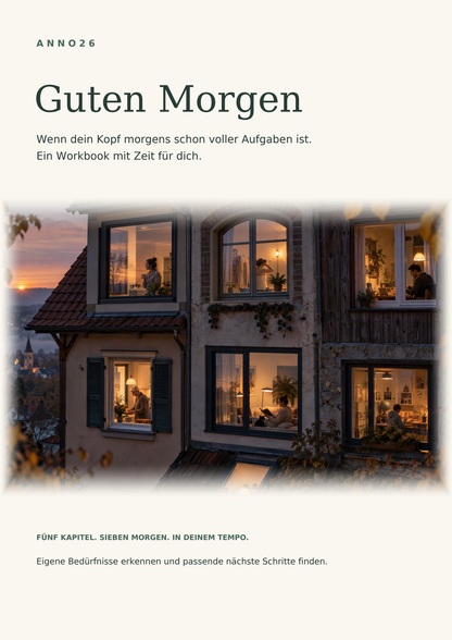 Guten Morgen – Originalcover des Anno26-Workbooks