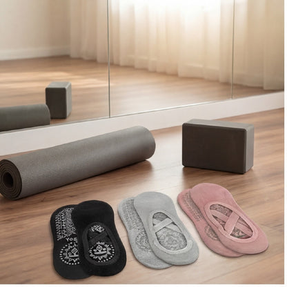 Yogasocken 3er-Set mit Anti-Rutsch-Noppen - Produktansicht 1