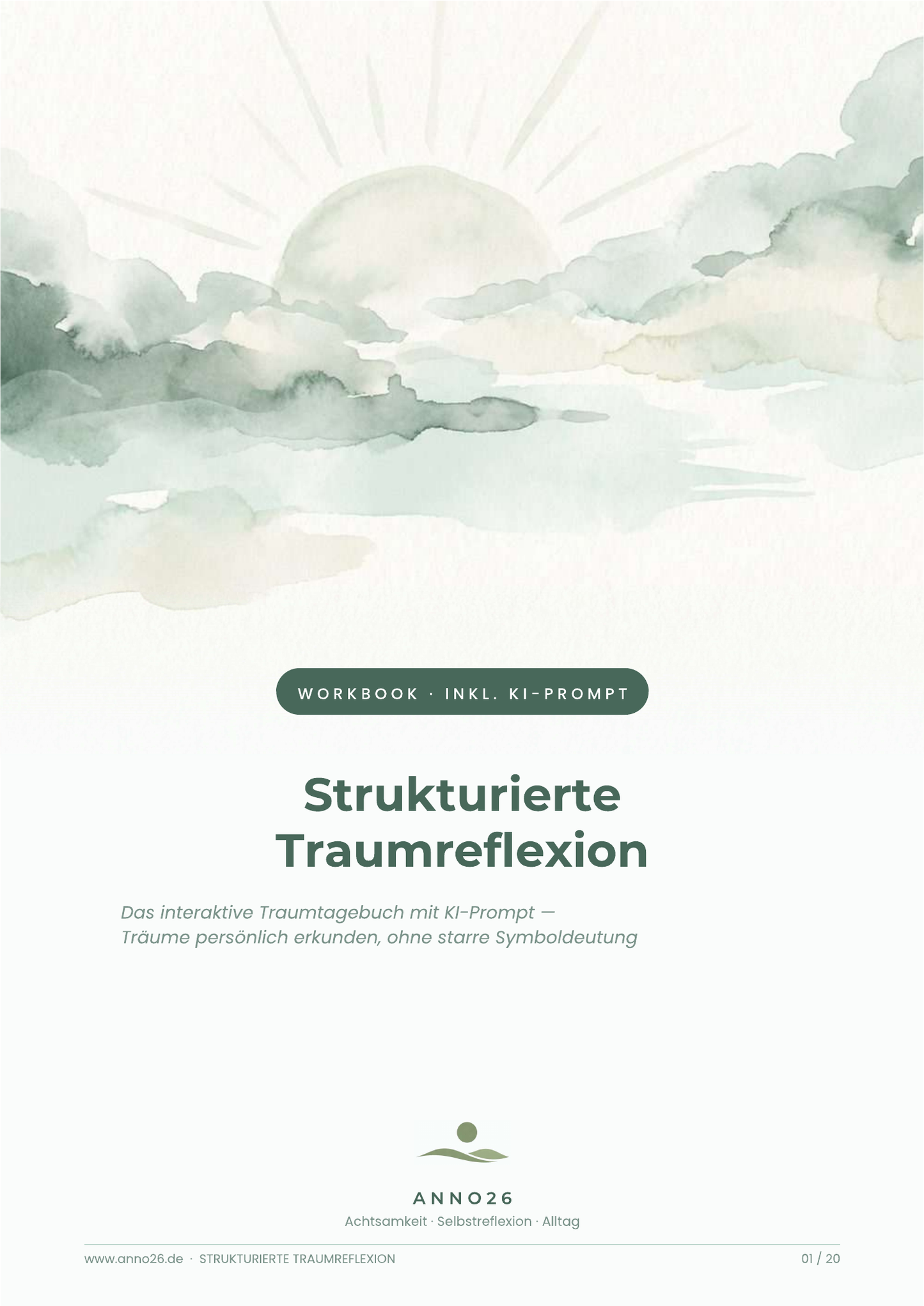 Originale PDF-Vorschau des Workbook-Covers Strukturierte Traumreflexion