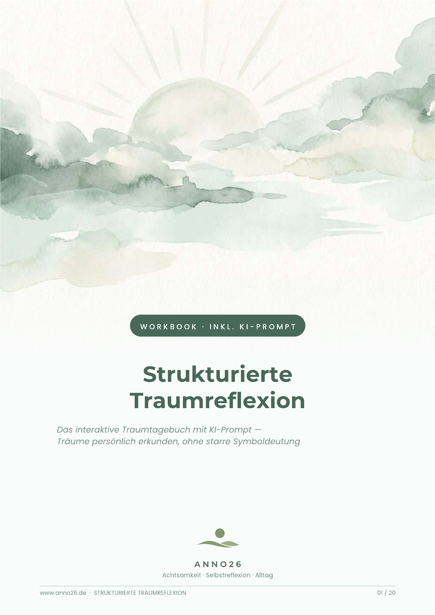 Originale PDF-Vorschau des Workbook-Covers Strukturierte Traumreflexion