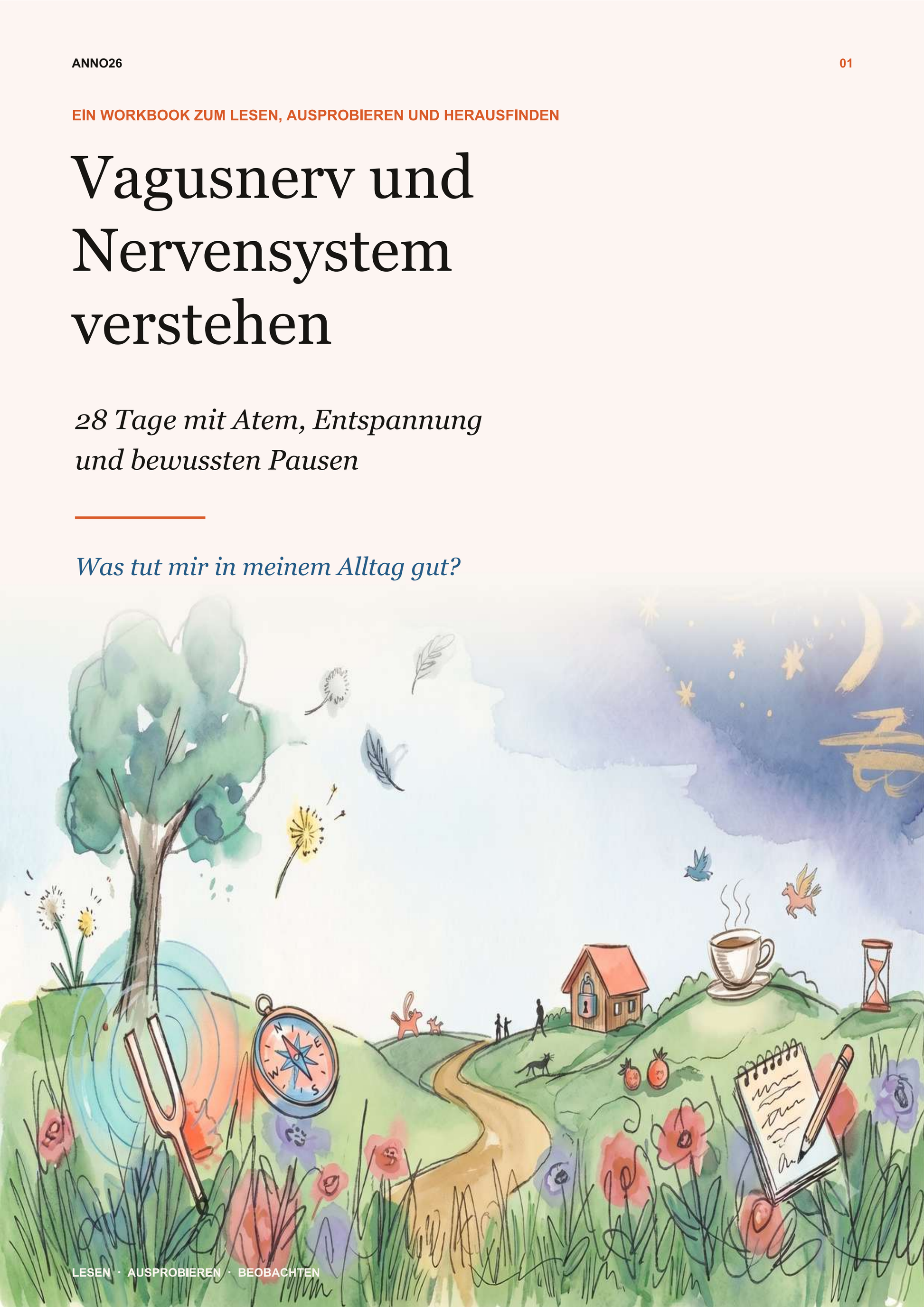 Cover des Workbooks Vagusnerv und Nervensystem verstehen von Anno26