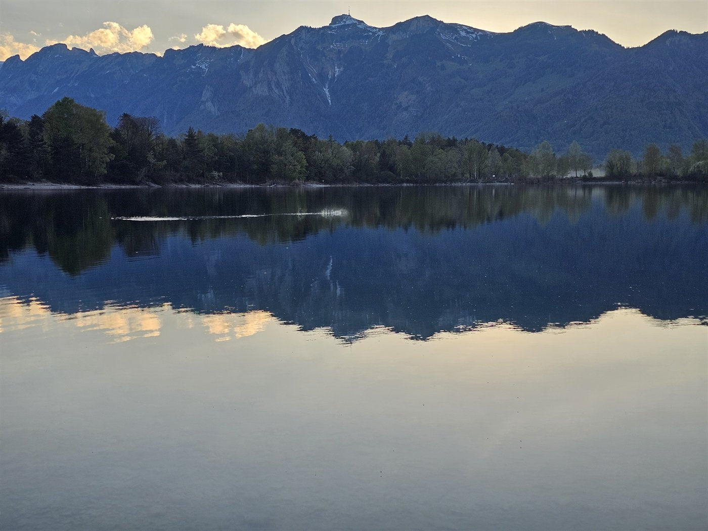 Bergspiegelung in einem Vorarlberger See